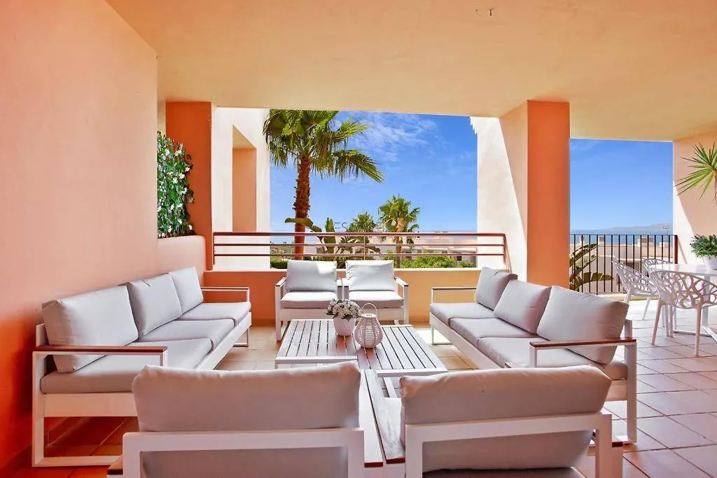 Apartment Estrella De Mar Zeezicht En Uitkijk Op Gibraltar 40M2 Terras Incl Zwembad Las Garzas Manilva
